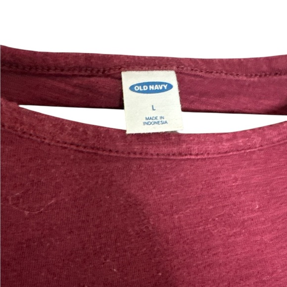 Old Navy Cotton Tie Front Short Sleeve Top - Picture 3 of 4